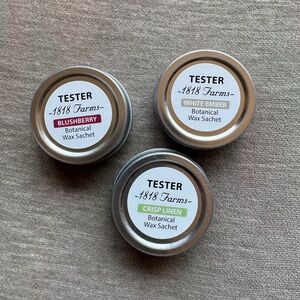Botanical Wax Sachet Set - Blushberry, White Ember, Crisp Linen